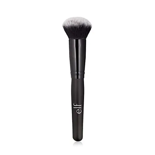e.l.f. Powder Blurring Brush, Makeup Brush For Creating A Soft-Focus Finish, Great For Under Eyes, Around The Nose & Brows, Vegan & Cruelty-Free - 1