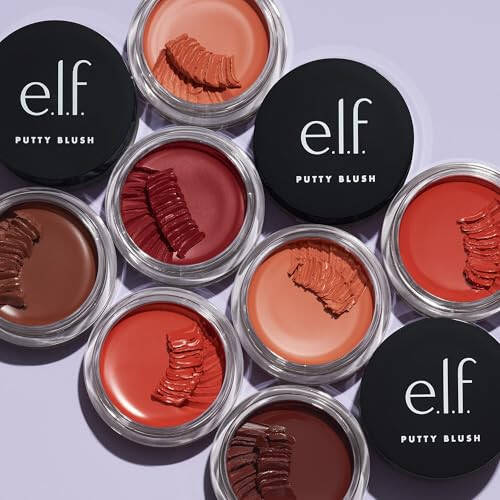 e.l.f. Putty Blush, Creamy & High-Pigment Formula For A Natural Glow, Delivers A Semi-Matte & Powder Finish, Vegan & Cruelty-Free, Bora Bora - 4