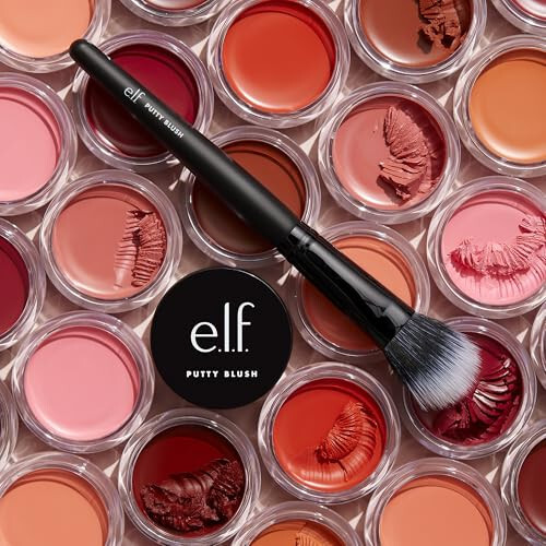 e.l.f. Putty Blush, Creamy & High-Pigment Formula For A Natural Glow, Delivers A Semi-Matte & Powder Finish, Vegan & Cruelty-Free, Bora Bora - 5