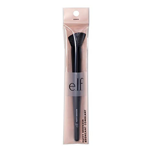 e.l.f. Putty Bronzer Fırçası, Kontur ve Aydınlatma İçin Açılı Makyaj Fırçası, e.l.f. Putty Bronzer İçin Üretilmiştir, Kusursuz Hijyenik Uygulama - 3