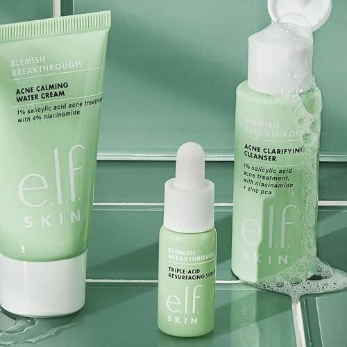 e.l.f. SKIN Blemish Breakthrough Leke Kontrol Temel Seti, Seyahat Boyu Sivilce Bakım Rutini, Temizleyici, Serum & Nemlendirici, Vegan & Hayvanlar Üzerinde Test Edilmemiş - 6