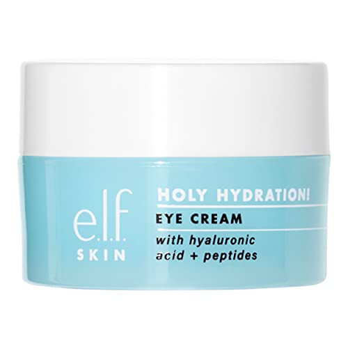 e.l.f. SKIN Holy Hydration! Крем для век, богатый увлажняющий крем для век для минимизации темных кругов, с гиалуроновой кислотой, веганский и без жестокости - 1