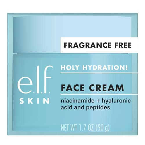 e.l.f. SKIN Holy Hydration! Yuz Kremi, Xushbo'ysiz, Silliq, Yog'siz, Yengil, Oziqlantiruvchi, Namlaydigan, Yumshatuvchi, Tez So'riladi, Barcha Teri Turlari uchun Mos - 6