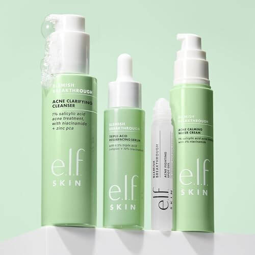 e.l.f. SKIN Leke Giderici Arındırıcı Temizleyici, Makyaj Çıkarmak İçin Jel Temizleyici, Yağlanmayı Kontrol Etmek ve Gözenekleri Temizlemek İçin %1 Salisilik Asit - 4