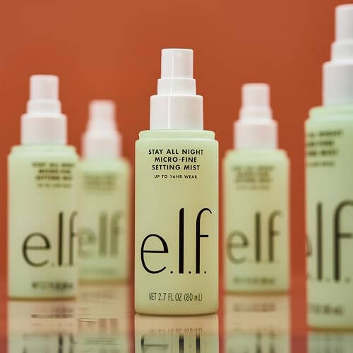 e.l.f. Stay All Night Micro-Fine Setting Mist, Увлажняющий и освежающий спрей-фиксатор макияжа на 16 часов, веганский и без жестокости, 2,7 жидких унций - 4