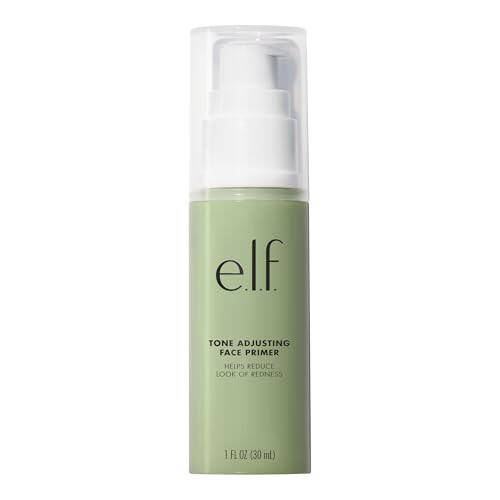 e.l.f. Tone Adjusting Face Primer, Makeup Primer For Neutralizing Uneven Skin Tones & Redness, Grips Makeup To Last, Vegan & Cruelty-free, Large - 1