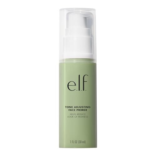 e.l.f. Tone Adjusting Face Primer, Neytral Tonlarda Birleştiren ve Kızarıklığı Gideren Makyaj Bazı, Makyajı Uzun Süre Sabitleyen, Vegan ve Zalimlik İçermeyen, Büyük - 1