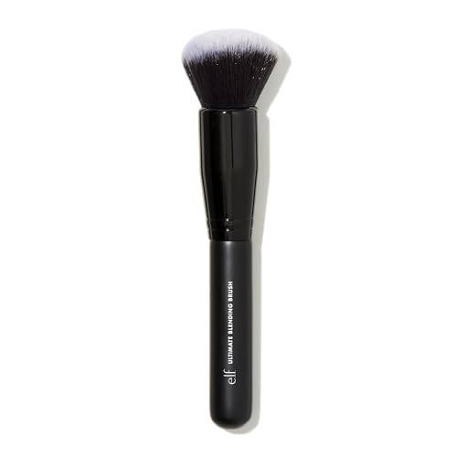 e.l.f. Ultimate Blending Brush, Fondöten, Bronzer va Rujni qo'llash va aralashtirish uchun gumbaz shaklidagi Makiyaj vositasi, Vegan, Hayvonlarga zarar bermaydigan cho'tkalardan tayyorlangan. - 1