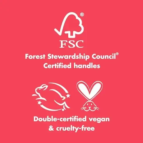 e.l.f. Yuz Rangini Mukamayllik Cho'tkasi To'plami, 4 Qismli Makiyaj Cho'tkasi To'plami, Fondöten va Konseler Uchun Cho'tkalar, Vegan va Hayvonlarga Zarar Yetkazmaydigan - 3