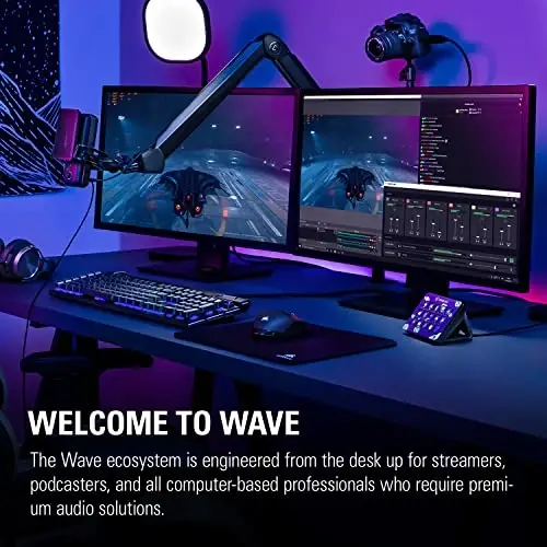 Elgato Wave Mic Arm - Kabel boshqaruv kanallari, stol qisqichi, 1/4