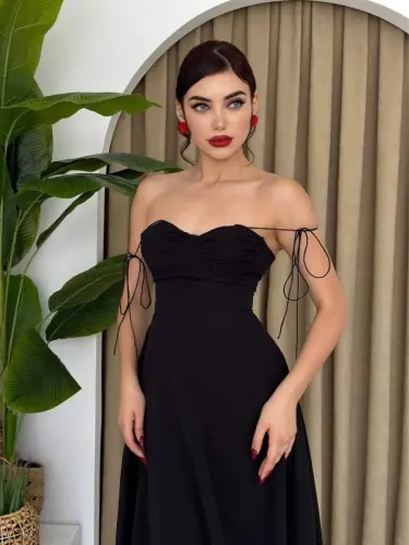 Elia İp Askılı Elbise - 3