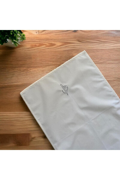 Elif Vav Patterned Linen Prayer Rug - 1