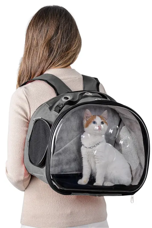 Elips Kedi Taşıma Çantası Mavi-gri - 2