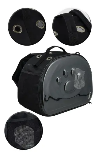 Elips Kedi Taşıma Çantası-siyah - 5