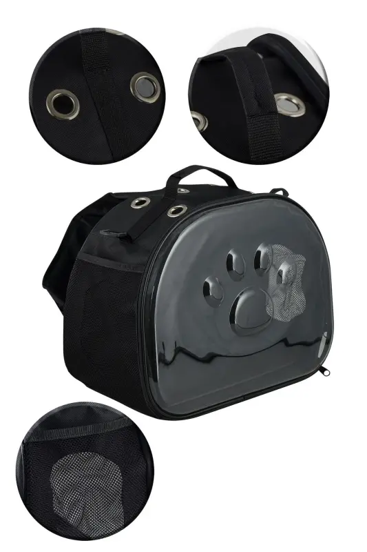 Elips Kedi Taşıma Çantası-siyah - 5