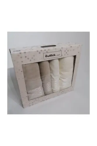 Elissa Best Set Hamam Takımı - Krem - Taş - 1