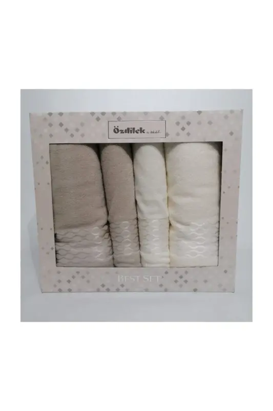 Elissa Best Set Hamam Takımı - Krem - Taş - 2