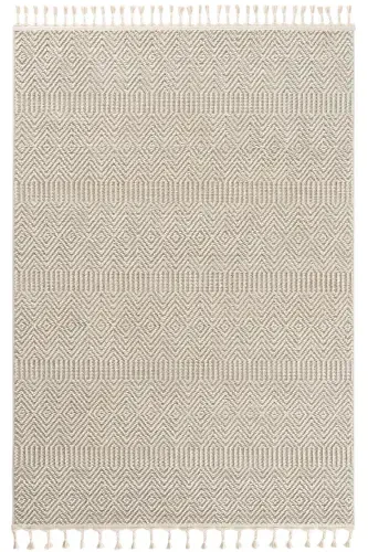 Элит 01 Бежевый Ковер для Гостиной Букле Скандинавский Ковер Дорожка Этнический Кухонный Ковер Декоративный Ковер для Коридора-Бежевый - COOL HALI (1)