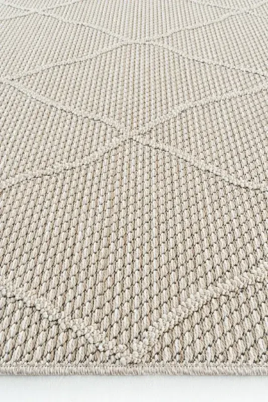 Elit 02 Bej Bukle Salon Halısı Modern Mutfak Halısı Geometrik Halı Yolluk Dekoratif Koridor Halısı-Bej 2 - 8