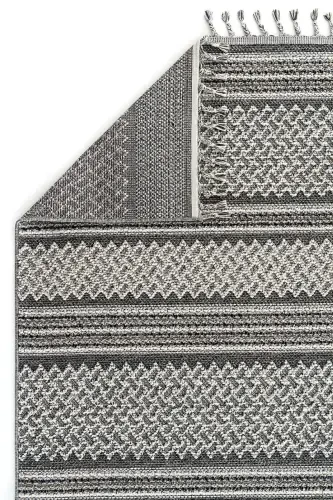 Elit 05 Kulrang Bukle Salon Gilami Etnik Oshxona Gilami To'quv Gilam Yo'lak Dekorativ Koridor Gilami Sss-Kulrang 4 - 6