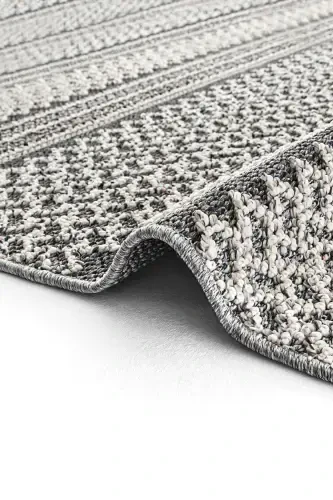 Elit 05 Kulrang Bukle Salon Gilami Etnik Oshxona Gilami To'quv Gilam Yo'lak Dekorativ Koridor Gilami Sss-Kulrang 4 - 7