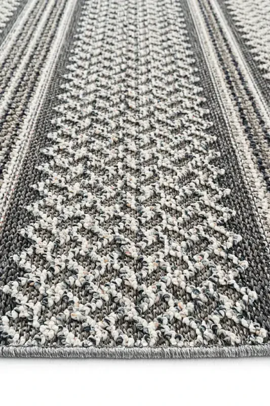 Elit 05 Kulrang Bukle Salon Gilami Etnik Oshxona Gilami To'quv Gilam Yo'lak Dekorativ Koridor Gilami Sss-Kulrang 4 - 8