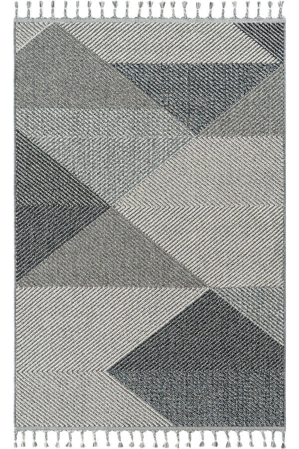 Elit 08 Grey Curly Living Room Rug Modern Kitchen Rug Geometric Rug Runner Decorative Corridor Rug - 26