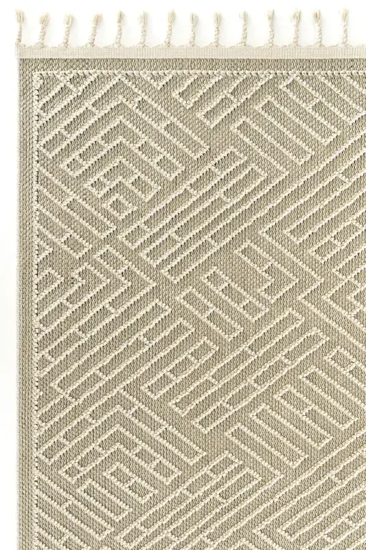 Elit 12 Bej Salon Gilami Bukle Skandinaviya Gilami Yo'lak Etnik Oshxona Gilami Dekorativ Koridor Gilami-Bej 6 - COOL HALI