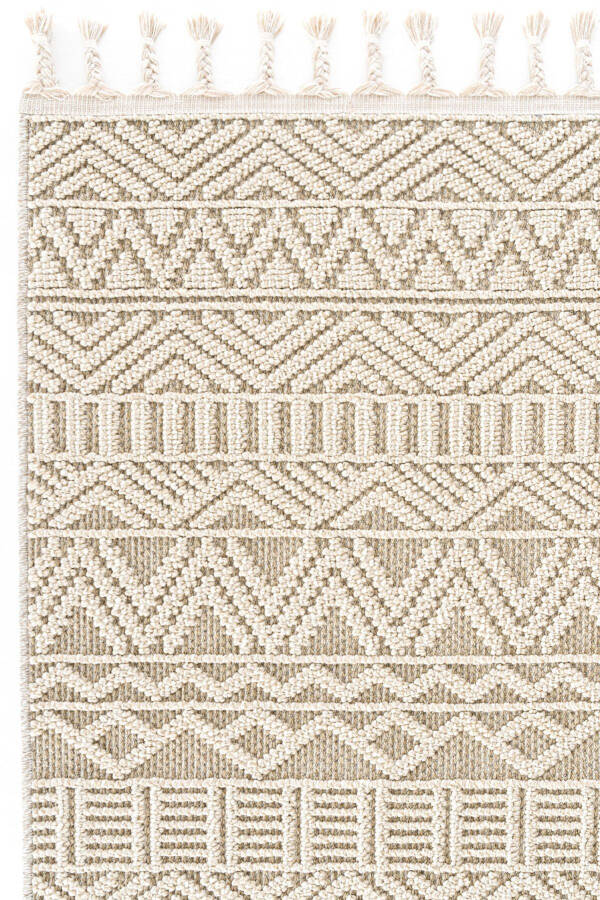 Elit 14 Beige Living Room Carpet Boucle Scandinavian Rug Runner Ethnic Kitchen Carpet Decorative Corridor Carpet - 29