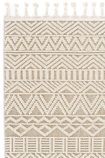 Elit 14 Beige Living Room Carpet Boucle Scandinavian Rug Runner Ethnic Kitchen Carpet Decorative Corridor Carpet - 21