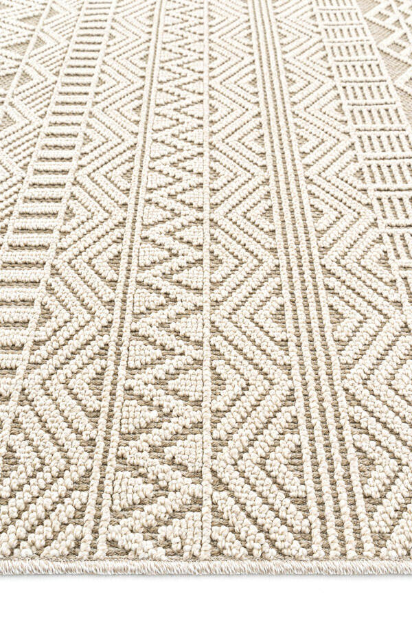 Elit 14 Beige Living Room Carpet Boucle Scandinavian Rug Runner Ethnic Kitchen Carpet Decorative Corridor Carpet - 24