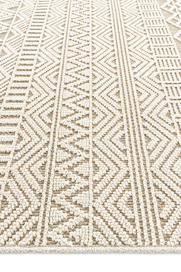 Elit 14 Beige Living Room Carpet Boucle Scandinavian Rug Runner Ethnic Kitchen Carpet Decorative Corridor Carpet - 8