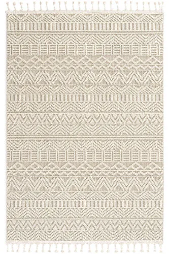 Elit 14 Bej Zali Kilim Bukle Skandinaviya Kilim Yo'lak Etnik Oshxona Kilimi Dekorativ Koridor Kilimi - COOL HALI (1)