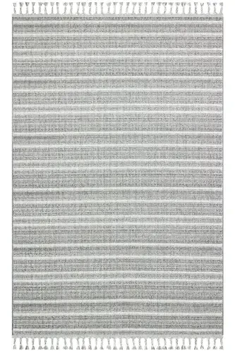 Elit 21 Ivory Gri Bukle Salon Halısı Etnik Mutfak Halısı Dokuma Yolluk Dekoratif Koridor Halısı Sss-Gri 8 - 1