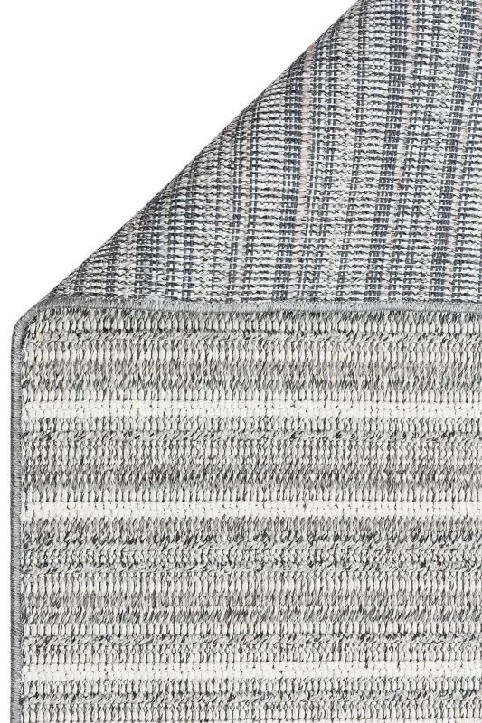 Elit 21 Ivory Gri Bukle Salon Halısı Etnik Mutfak Halısı Dokuma Yolluk Dekoratif Koridor Halısı Sss-Gri 8 - 4