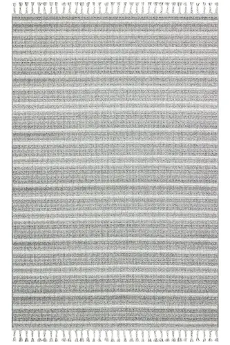 Elit 21 Ivory Gri Bukle Salon Halısı Etnik Mutfak Halısı Dokuma Yolluk Koridor Halısı (Son)-Gri 8 - 1