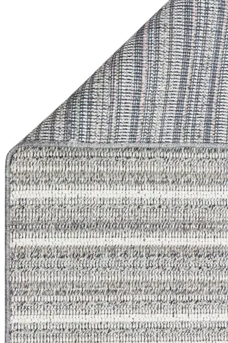 Elit 21 Ivory Gri Bukle Salon Halısı Etnik Mutfak Halısı Dokuma Yolluk Koridor Halısı (Son)-Gri 8 - 4