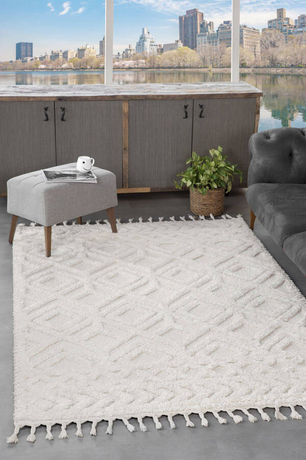 Elit Curly Soft Plush Fur Shaggy Kids Room Living Room Hall Kitchen Rug - 2