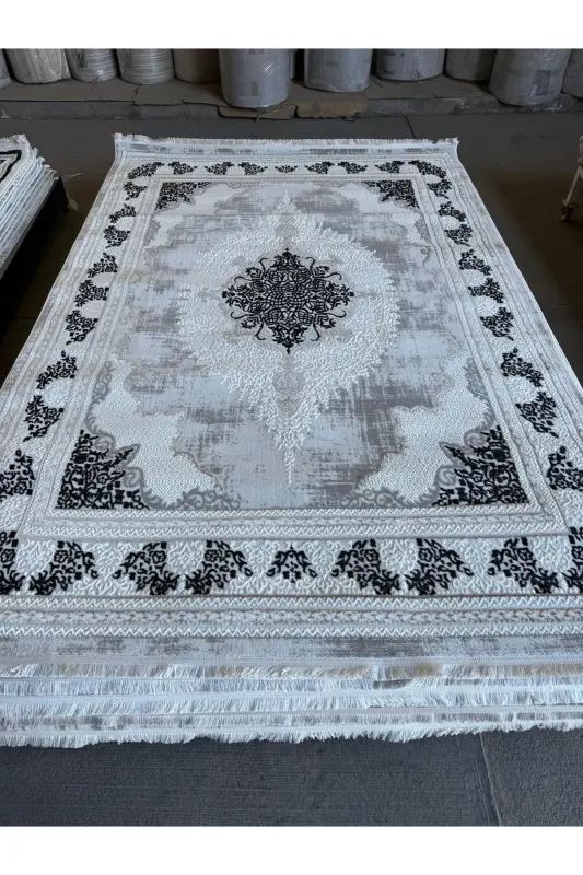 Elit Dokulu Yumuşak Oturma Odası Salon Çocuk Odası Mutfak Halısı-13 - 1