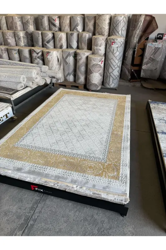 Elit Dokulu Yumuşak Oturma Odası Salon Çocuk Odası Mutfak Halısı-20 - SARAR