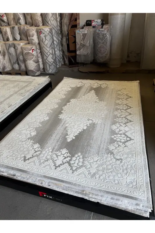 Elit Dokulu Yumuşak Oturma Odası Salon Halısı Çocuk Odası Mutfak Halısı-1 - SARAR