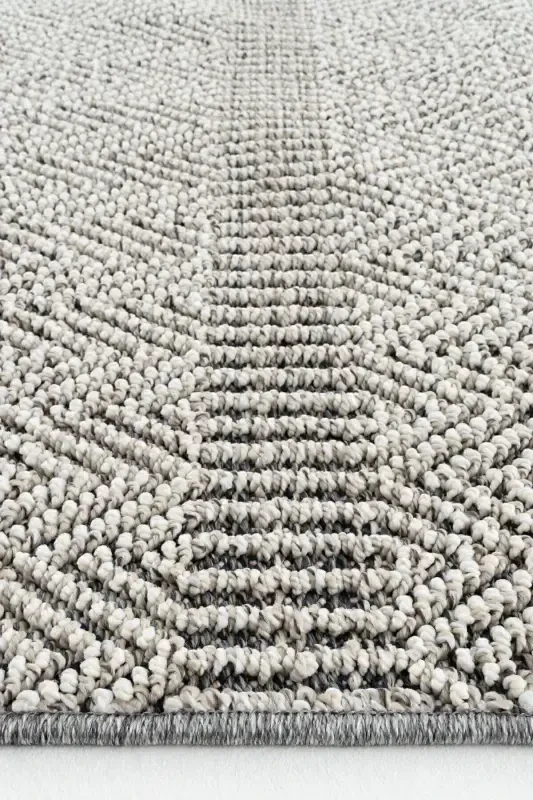 Elite 01 Grey Living Room Rug Boucle Scandinavian Carpet Runner Ethnic Kitchen Rug Decorative Hallway Rug-Grey - 1