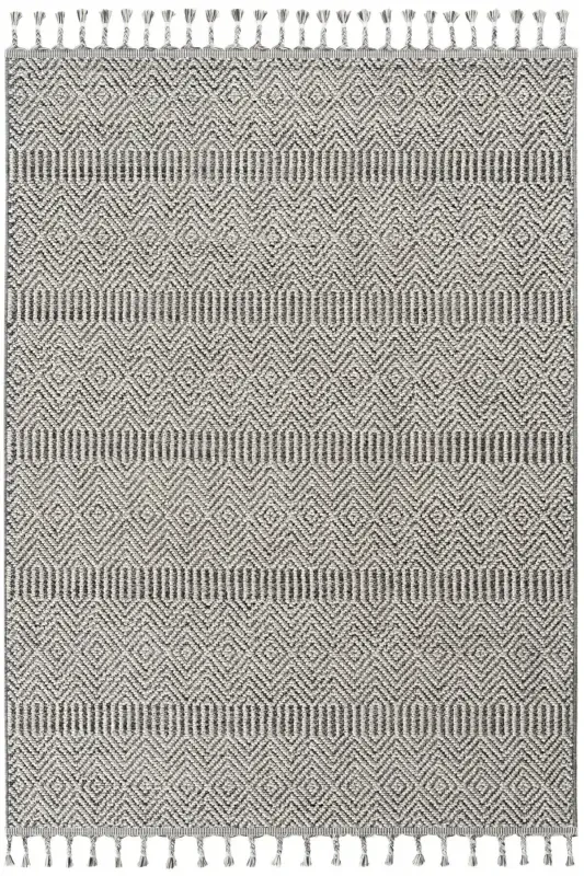 Elite 01 Grey Living Room Rug Boucle Scandinavian Carpet Runner Ethnic Kitchen Rug Decorative Hallway Rug-Grey - 3