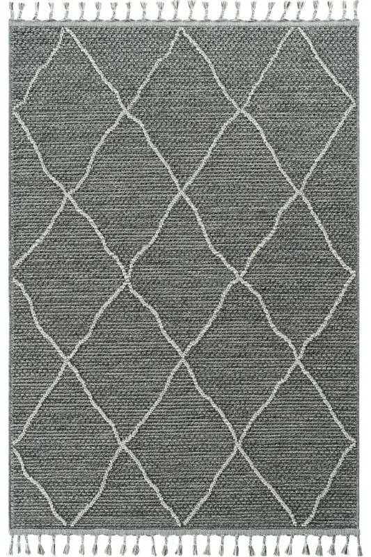 Elite 02 Grey Boucle Living Room Carpet Modern Kitchen Rug Geometric Carpet Runner Decorative Hallway Carpet-Grey 2 - COOL HALI