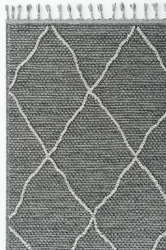 Elite 02 Grey Boucle Living Room Carpet Modern Kitchen Rug Geometric Carpet Runner Decorative Hallway Carpet-Grey 2 - 5