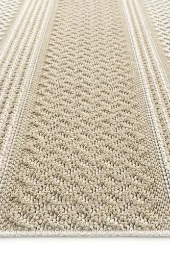 Elite 05 Beige Boucle Rug Ethnic Kitchen Rug Woven Rug Runner Decorative Hallway Rug-Beige 4 - 4