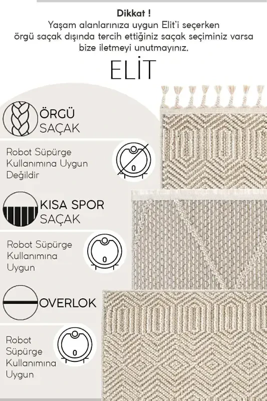 Elite 05 Beige Boucle Rug Ethnic Kitchen Rug Woven Rug Runner Decorative Hallway Rug-Beige 4 - 8