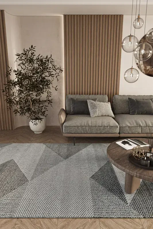 Elite 08 Grey Salon Carpet Boucle Scandinavian Rug Runner Ethnic Kitchen Carpet Hallway Rug-Grey 10 - MODAZONE