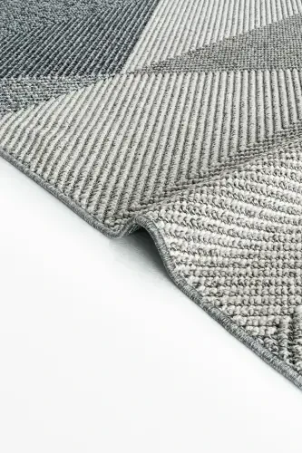 Elite 08 Grey Salon Carpet Boucle Scandinavian Rug Runner Ethnic Kitchen Carpet Hallway Rug-Grey 10 - 6