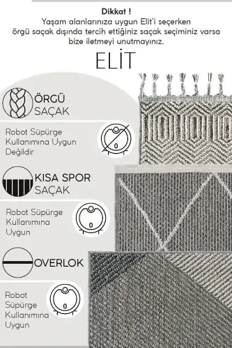 Elite 14 Grey Living Room Carpet Boucle Scandinavian Rug Runner Ethnic Kitchen Rug Decorative Hallway Carpet-Grey 7 - COOL HALI (1)
